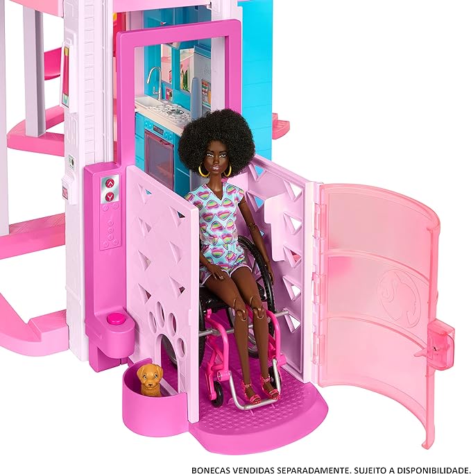 Barbie Casa de Bonecas Dos Sonhos com +75 peças | Três Andares